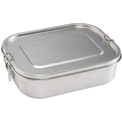 Haps Nordic Lunch Box Large W. Divider Steel 1400 ml Silver 1400 ml Haps Nordic Lunch Box Large W. Divider Steel 1400 ml Silver 1400 ml