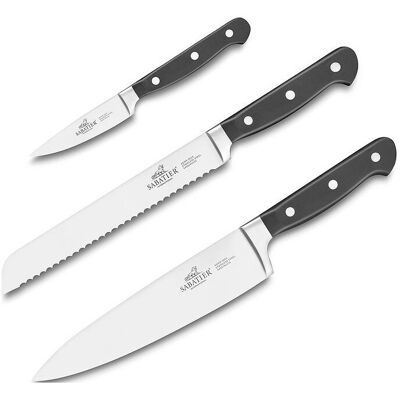 Lion Sabatier Knife Set Pluton 3-Pack ONE SIZE Silver ONE SIZE Lion Sabatier Knife Set Pluton 3-Pack ONE SIZE Silver ONE SIZE