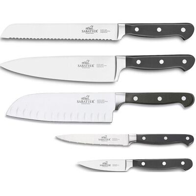Lion Sabatier Knife Set Pluton 5-Pack ONE SIZE Silver ONE SIZE Lion Sabatier Knife Set Pluton 5-Pack ONE SIZE Silver ONE SIZE