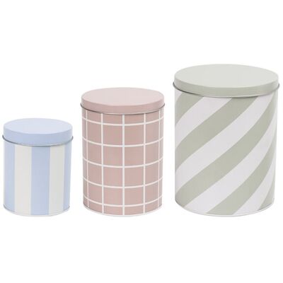 Muurla - Checks & Stripes - Multicolor - Storage containers Muurla - Checks & Stripes - Multicolor - Storage containers