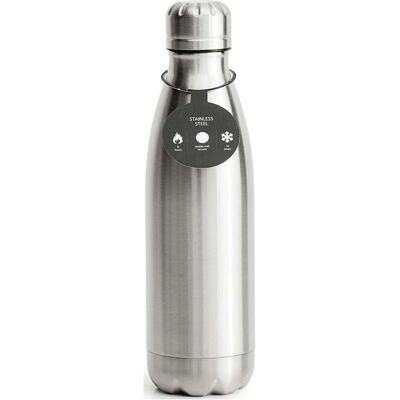 Sagaform Olle Stålflaske 50 cl Silver 50 cl Sagaform Olle Stålflaske 50 cl Silver 50 cl