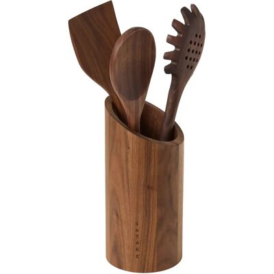 Satake Utensils 3 Pcs & Utensil Rack Walnut ONE SIZE Brown ONE SIZE Satake Utensils 3 Pcs & Utensil Rack Walnut ONE SIZE Brown ONE SIZE