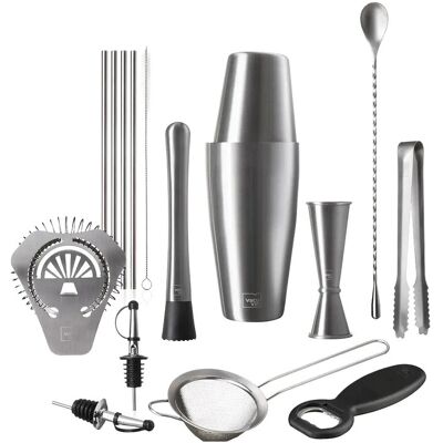 Vacuvin Mixologist Bar In A Box ® 11X21.54X10CM Silver 11X21.54X10CM Vacuvin Mixologist Bar In A Box ® 11X21.54X10CM Silver 11X21.54X10CM