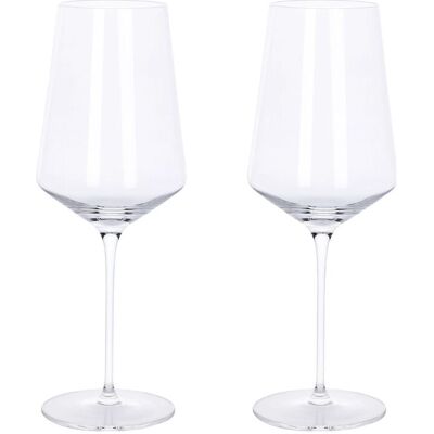Aida Ultima Mouthblown Crystal Glass White 460 Ml. 2 Pcs. Giftbox ONE SIZE ONE SIZE Aida Ultima Mouthblown Crystal Glass White 460 Ml. 2 Pcs. Giftbox ONE SIZE ONE SIZE