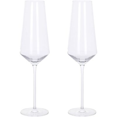 Aida Ultima Mouthblown Crystal Glass Champagne 280 Ml. 2 Pcs. Giftbox ONE SIZE ONE SIZE Aida Ultima Mouthblown Crystal Glass Champagne 280 Ml. 2 Pcs. Giftbox ONE SIZE ONE SIZE