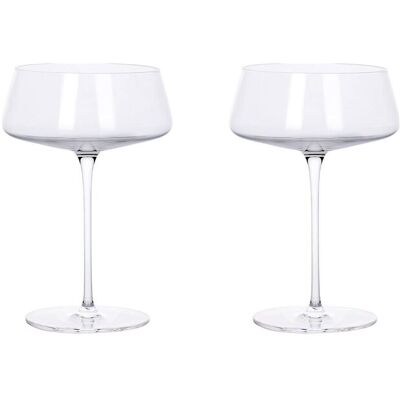 Aida Ultima Mouthblown Crystal Glass Cocktail 340 Ml. 2 Pcs. Giftbox ONE SIZE ONE SIZE Aida Ultima Mouthblown Crystal Glass Cocktail 340 Ml. 2 Pcs. Giftbox ONE SIZE ONE SIZE