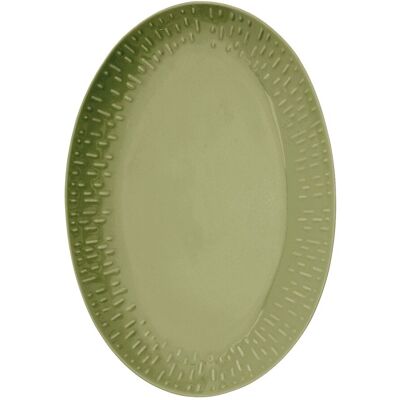 Aida Confetti Oval Dish W/Relief 1 Pcs. Giftbox 36.8X25.5CM x 36.8 Green 36.8X25.5CM x 36.8 Aida Confetti Oval Dish W/Relief 1 Pcs. Giftbox 36.8X25.5CM x 36.8 Green 36.8X25.5CM x 36.8