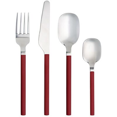 Aida Confetti Cutlery 16 Pcs Chili ONE SIZE Red ONE SIZE Aida Confetti Cutlery 16 Pcs Chili ONE SIZE Red ONE SIZE