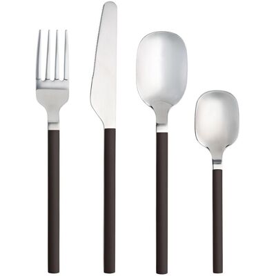 Aida Confetti Cutlery 16 Pcs Pepper ONE SIZE Black ONE SIZE Aida Confetti Cutlery 16 Pcs Pepper ONE SIZE Black ONE SIZE