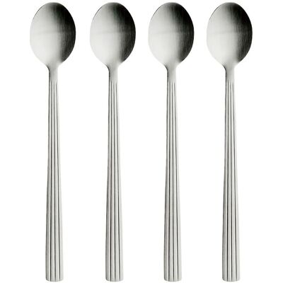 Aida Raw Cafe Latte Spoon Matte Steel 4 Pcs Giftbox L15.5CM Silver L15.5CM Aida Raw Cafe Latte Spoon Matte Steel 4 Pcs Giftbox L15.5CM Silver L15.5CM