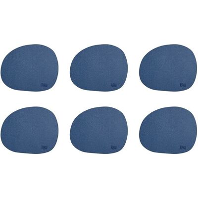 Aida Raw - Silicone Coaster Dark Blue 12,2X10 Cm 6 Pcs. Pack ONE SIZE Blue ONE SIZE Aida Raw - Silicone Coaster Dark Blue 12,2X10 Cm 6 Pcs. Pack ONE SIZE Blue ONE SIZE