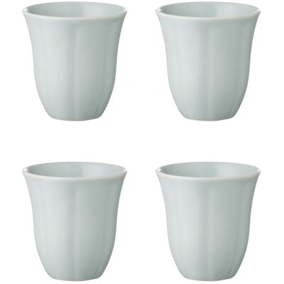 Aida Søholm Solvej Mug W/O Handle 4 Pcs 30 CL x 30 Blue 30 CL x 30 Aida Søholm Solvej Mug W/O Handle 4 Pcs 30 CL x 30 Blue 30 CL x 30
