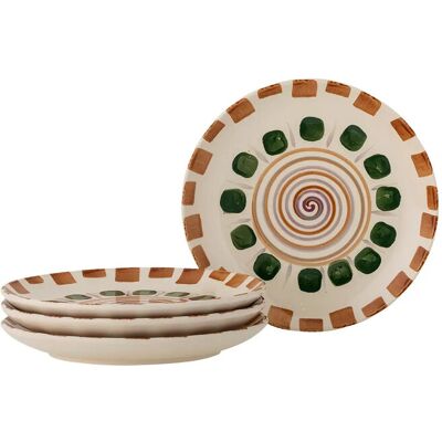 Bloomingville Shama Plate Ø 20.5 CM Patterned Ø 20.5 CM Bloomingville Shama Plate Ø 20.5 CM Patterned Ø 20.5 CM