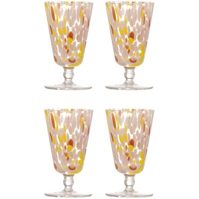 Bloomingville Lilya Wine Glass Ø8XH14CM Pink Ø8XH14CM Bloomingville Lilya Wine Glass Ø8XH14CM Pink Ø8XH14CM