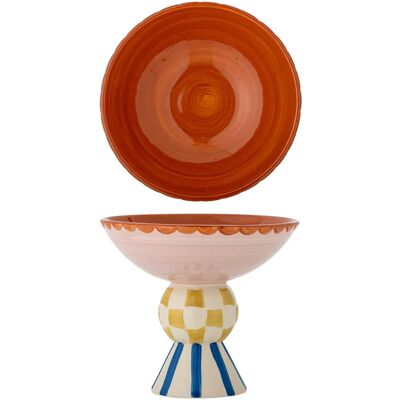 Bloomingville Bob Pedestal Bowl 1200 ML Patterned 1200 ML Bloomingville Bob Pedestal Bowl 1200 ML Patterned 1200 ML