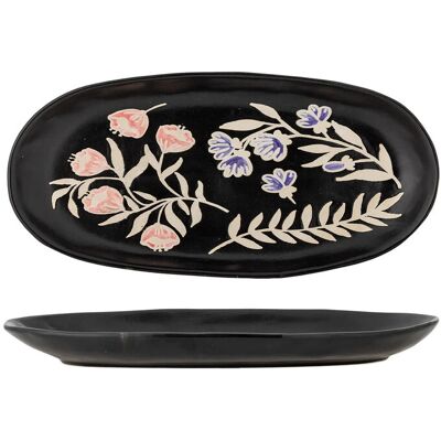 Bloomingville Amberly Serving Tray 41 CM Black 41 CM Bloomingville Amberly Serving Tray 41 CM Black 41 CM