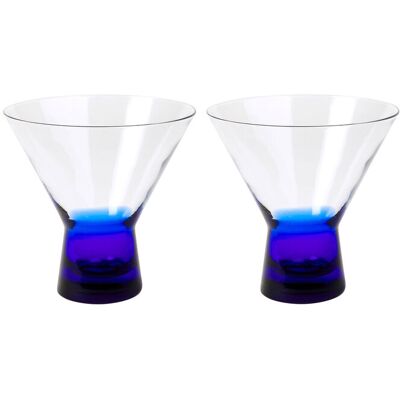 Broste Copenhagen - Konus - Blå - 10cl - Cocktailglass Broste Copenhagen - Konus - Blå - 10cl - Cocktailglass