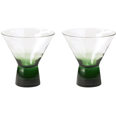 Broste Copenhagen Konus Cocktailglass - Sett med 6 - Grønn - 10cl Broste Copenhagen Konus Cocktailglass - Sett med 6 - Grønn - 10cl