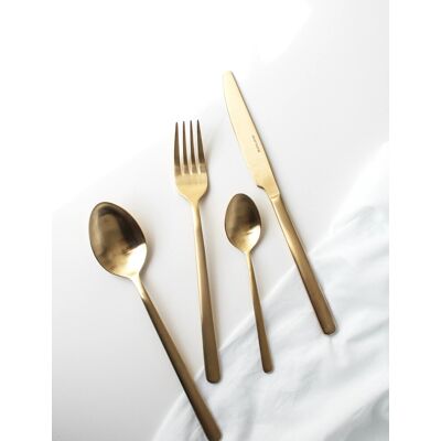 Eternum Nardo Cutlery Set - 16 Parts ONE SIZE Gold ONE SIZE Eternum Nardo Cutlery Set - 16 Parts ONE SIZE Gold ONE SIZE