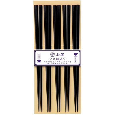 Kawai Chop Sticks Nuritate L23CM x 23 Black L23CM x 23 Kawai Chop Sticks Nuritate L23CM x 23 Black L23CM x 23