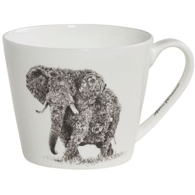 Maxwell & Williams Mugg African Elephant 45 CL White 45 CL Maxwell & Williams Mugg African Elephant 45 CL White 45 CL