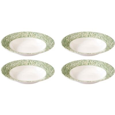 Morris & Co Pasta Bowl Willow 4-Pack Ø 26.5 CM Green Ø 26.5 CM Morris & Co Pasta Bowl Willow 4-Pack Ø 26.5 CM Green Ø 26.5 CM