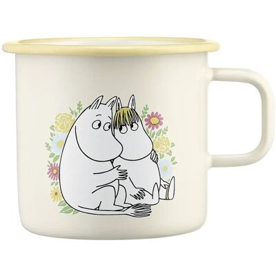 Muurla Mumit-Emaljekrus Med Blomster, 5,5 Dl 55 CL Yellow 55 CL Muurla Mumit-Emaljekrus Med Blomster, 5,5 Dl 55 CL Yellow 55 CL