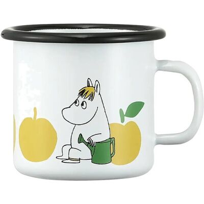 Muurla Moomin Enamel Mug Joyfull Apples 2,5Dl 250 ML White 250 ML Muurla Moomin Enamel Mug Joyfull Apples 2,5Dl 250 ML White 250 ML