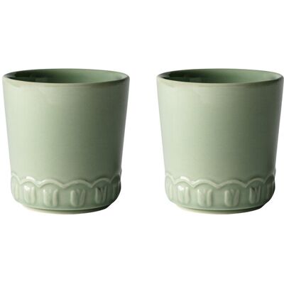 PotteryJo Tulipa Cup 2-Pack ONE SIZE Khaki ONE SIZE PotteryJo Tulipa Cup 2-Pack ONE SIZE Khaki ONE SIZE