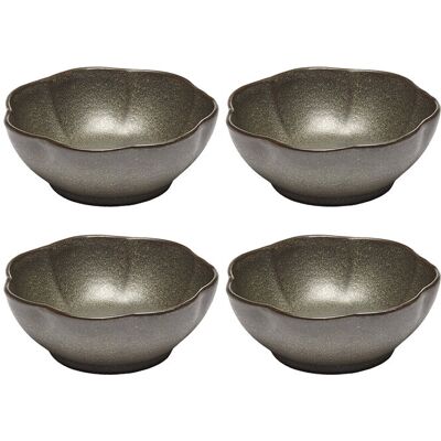 Serax Bowl Ribbed L Green Inku By Sergio Herman Set/4 L Green L Serax Bowl Ribbed L Green Inku By Sergio Herman Set/4 L Green L