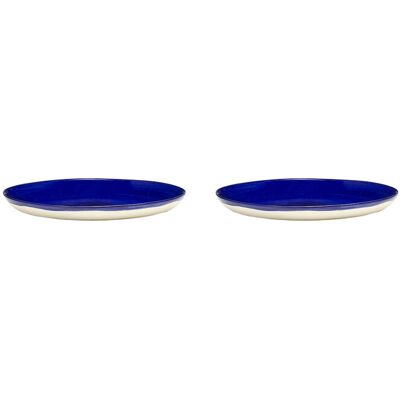 Serax Plate M Lapis Lazuli Feast By Ottolenghi Set/2 Ø 22.5 CM Blue Ø 22.5 CM Serax Plate M Lapis Lazuli Feast By Ottolenghi Set/2 Ø 22.5 CM Blue Ø 22.5 CM