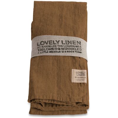 Lovely Linen Lovely Napkin (4-Pack) 45X45 Brown 45X45 Lovely Linen Lovely Napkin (4-Pack) 45X45 Brown 45X45