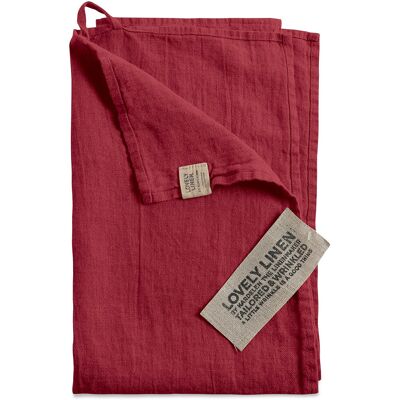 Lovely Linen - Håndkle - 45x70 - Rød - Håndkle Lovely Linen - Håndkle - 45x70 - Rød - Håndkle