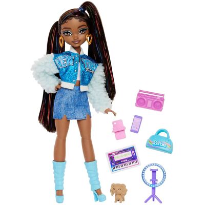 Barbie Dream Besties “Brooklyn” Fashion Doll With 8 Video & Music Themed Accessories ONE SIZE Blue ONE SIZE Barbie Dream Besties “Brooklyn” Fashion Doll With 8 Video & Music Themed Accessories ONE SIZE Blue ONE SIZE