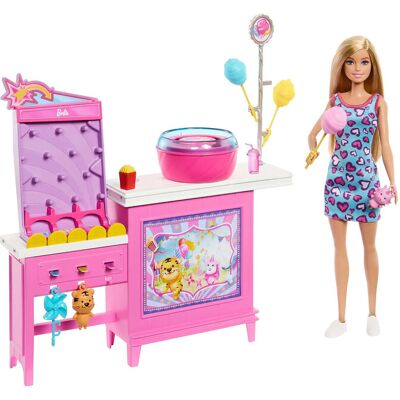 Barbie Mysteries: Beach Detectives Malibu Doll, Cotton Candy Game Playset & Accessories ONE SIZE Patterned ONE SIZE Barbie Mysteries: Beach Detectives Malibu Doll, Cotton Candy Game Playset & Accessories ONE SIZE Patterned ONE SIZE
