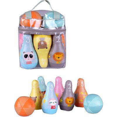 Barbo Toys Bobo - Soft Bowling Set ONE SIZE Patterned ONE SIZE Barbo Toys Bobo - Soft Bowling Set ONE SIZE Patterned ONE SIZE