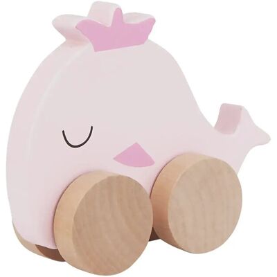 Barbo Toys Wooden Whale On Wheel ONE SIZE Pink ONE SIZE Barbo Toys Wooden Whale On Wheel ONE SIZE Pink ONE SIZE