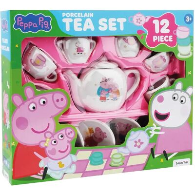 Barbo Toys Peppa Pig - 12 Pcs Porcelain Tea Set ONE SIZE Pink ONE SIZE Barbo Toys Peppa Pig - 12 Pcs Porcelain Tea Set ONE SIZE Pink ONE SIZE