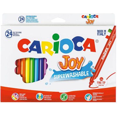 Carioca Fiberpennor 24 St ONE SIZE Patterned ONE SIZE Carioca Fiberpennor 24 St ONE SIZE Patterned ONE SIZE
