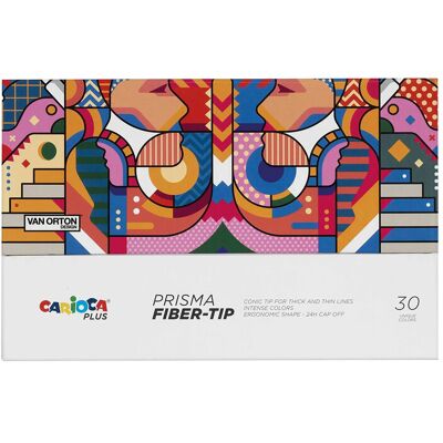 Carioca Plus Prisma Fiberpennor 30-Pack ONE SIZE Patterned ONE SIZE Carioca Plus Prisma Fiberpennor 30-Pack ONE SIZE Patterned ONE SIZE
