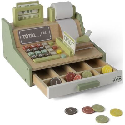 Dantoy Cash Register Wood In Gift Box 33 Parts 28.5X16.5X24CM Patterned 28.5X16.5X24CM Dantoy Cash Register Wood In Gift Box 33 Parts 28.5X16.5X24CM Patterned 28.5X16.5X24CM