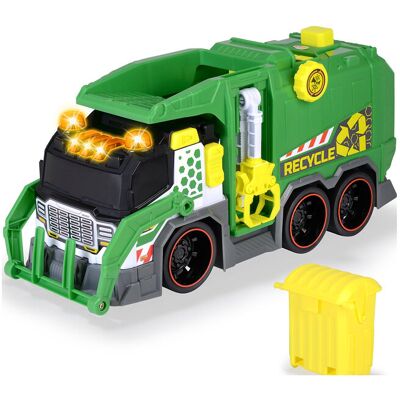 Dickie Toys Resirkuleringstruck - Leketøybil - Gul/Grønn Dickie Toys Resirkuleringstruck - Leketøybil - Gul/Grønn