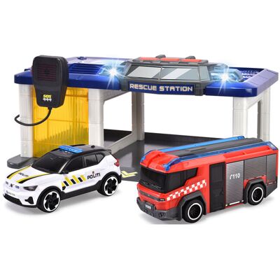 Dickie Toys Norwegian Rescue Station With 2 Vehicles ONE SIZE Red ONE SIZE Dickie Toys Norwegian Rescue Station With 2 Vehicles ONE SIZE Red ONE SIZE