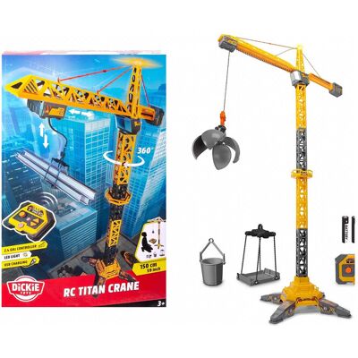 Dickie Toys Radio Controlled Titan Crane ONE SIZE Yellow ONE SIZE Dickie Toys Radio Controlled Titan Crane ONE SIZE Yellow ONE SIZE
