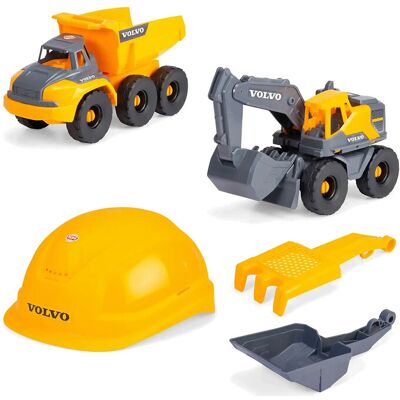 Dickie Toys Volvo Construction Playset ONE SIZE Yellow ONE SIZE Dickie Toys Volvo Construction Playset ONE SIZE Yellow ONE SIZE