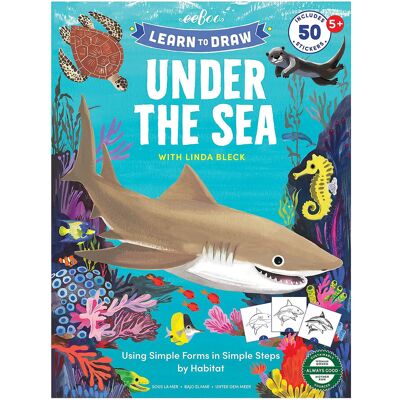 Eeboo Learn To Draw - Under The Sea ONE SIZE Patterned ONE SIZE Eeboo Learn To Draw - Under The Sea ONE SIZE Patterned ONE SIZE