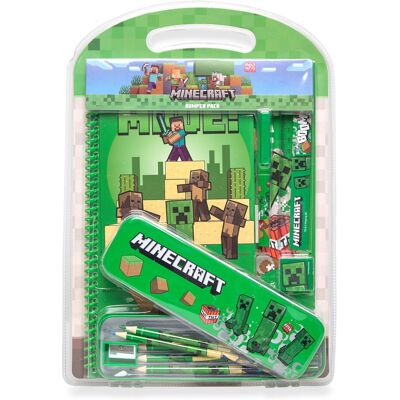 Euromic Minecraft, Bumpersæt Med Metalkasse, Notesbog ONE SIZE Green ONE SIZE Euromic Minecraft, Bumpersæt Med Metalkasse, Notesbog ONE SIZE Green ONE SIZE