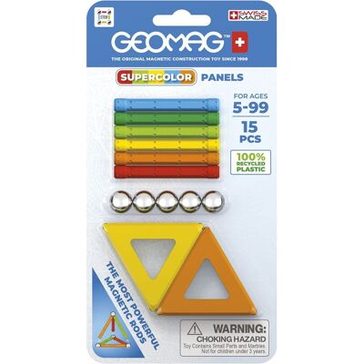 Geomag Supercolor Panels Recycled 15 Pcs Cdu ONE SIZE Patterned ONE SIZE Geomag Supercolor Panels Recycled 15 Pcs Cdu ONE SIZE Patterned ONE SIZE