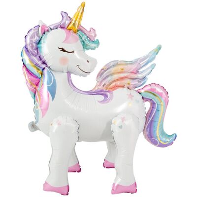 Joker Foil Balloon Unicorn 3D 68X57CM Patterned 68X57CM Joker Foil Balloon Unicorn 3D 68X57CM Patterned 68X57CM