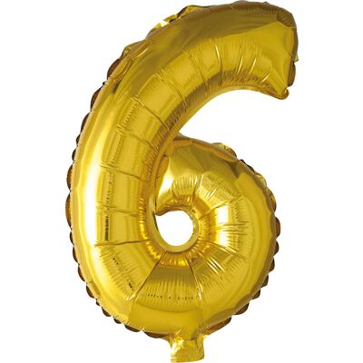 Joker Foil Balloon Number 6 Gold 86 Cm 86 cm Gold 86 cm Joker Foil Balloon Number 6 Gold 86 Cm 86 cm Gold 86 cm